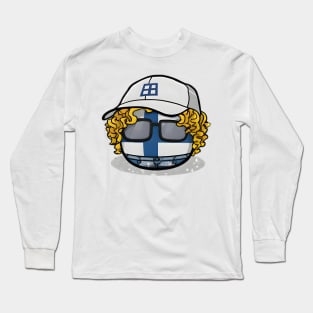 Windows95 Man Finland Eurovision Polandball Countryball Long Sleeve T-Shirt